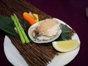 鮑の陶板焼き具材