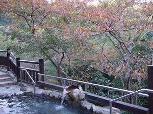 秋の露天風呂２