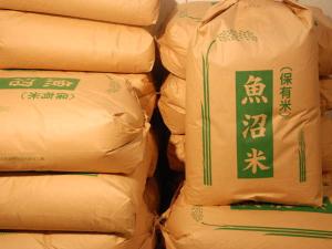 契約農家から直接仕入れている魚沼米自家精米しています。