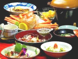 秋～春限定♪甘くてぷりっとした歯ごたえの紅ズワイ蟹付き会席（一例）