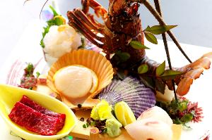 プリップリの食感がたまらない！伊勢海老の姿造り
