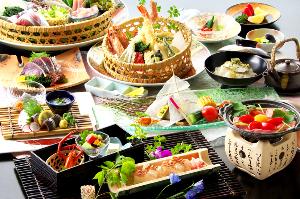 お好み食材５種をその場でチョイス★あつあつ天麩羅盛り合わせ♪