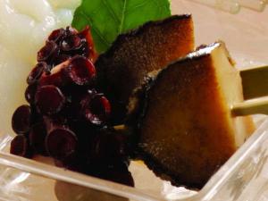 アワビとタコの柔か煮　夏の会席