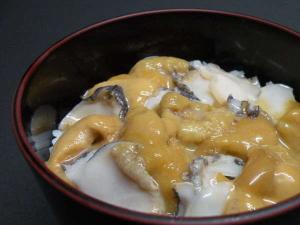 とろとろウニとアワビのご飯(９月限定)