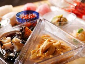 夕食の冷たい物の一例　夏