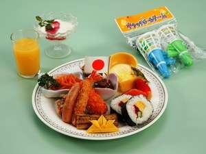 1泊2食付きのお子様ランチ（夕食例）