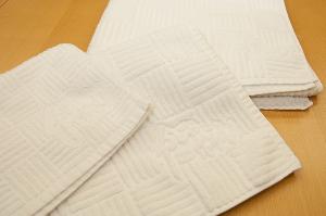 清潔感のあるジャガード織りのタオル