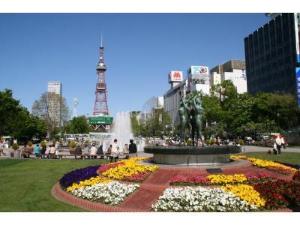 「大通公園」　ホテルから徒歩5分