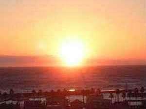 【詩季亭】からの夕陽