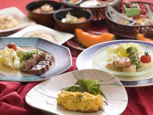 【泉彩御膳】焼き物は夕食時に3種類からお選びいただけます。