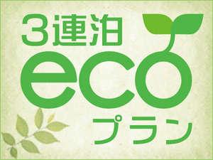 3連泊限定★エコプラン
