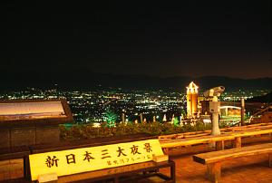 笛吹川フルーツ公園の新日本三大夜景はいかがですか？近くに有名温泉もあります。