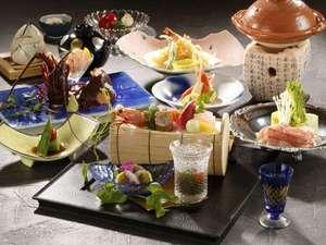 南伊豆産伊勢海老をメインにしたお料理一例