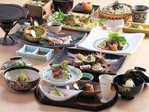 旬の食材をふんだんに使った和食特別会席の一例