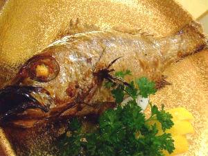 レア食材　のどぐろの塩釜焼