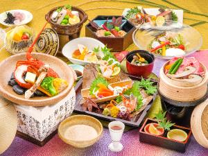 牛セイロ蒸し＆海老＆松茸の秋会席（イメージ）