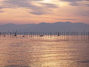 びわ湖夕景