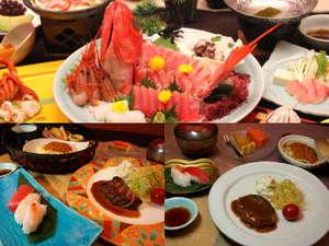 【上段】大人2泊目お料理【下段左】小学生2泊目お料理【下段右】幼児2泊目お料理