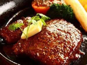 国産和牛170ｇの白樺コース。大満足のボリュームと味。