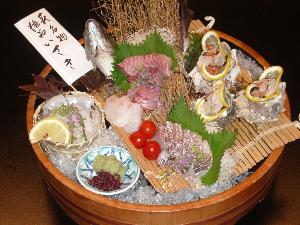 「お刺身☆グルメプラン」お刺身５点盛（３人前）当日の仕入れによって内容は変更になります。