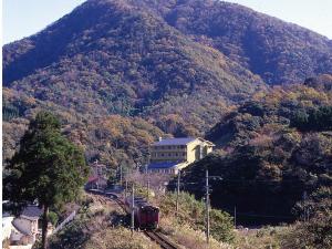 JR柴山駅から歩いて３０歩？！丘の上に駅と甲羅戯があります。海と山に囲まれた静かな場所です。