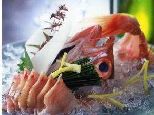 柴山港直送・とれたて地元の魚の刺身は日々のおまかせで♪