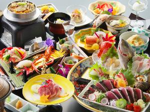 旬彩物語「月光コース」金目鯛お豊年焼きや黒毛和牛の陶板焼き、タイの釜飯付き♪