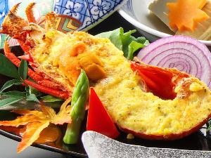 ★「秋麗コース」メイン料理★焼物／伊勢海老・雲丹ネーズチーズ焼き