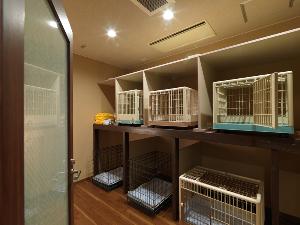 【ペットラウンジ】ペットラウンジは冷暖房完備でワンちゃんも快適です。