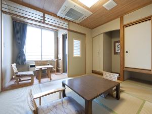 露天風呂付き客室和室8畳の一例
