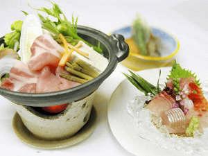 【料理 春夏】越後もち豚とお刺身５点盛りの人気コース♪