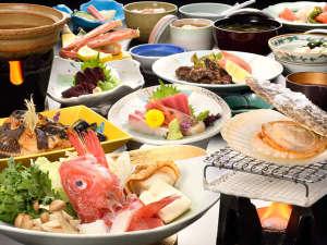 新鮮な魚介類が中心の汐御膳です。(イメージ)
