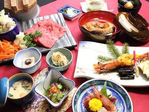 地元食材をこだわった夕食