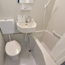 すっきりコンパクトなバスルーム