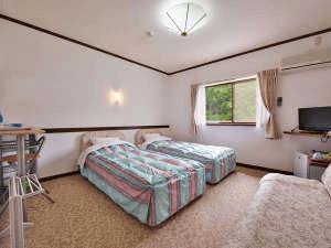 新装されたデラックスツインのお部屋です。ソファをベットにできます！