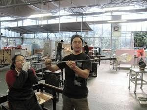 CRAFTHOUSE(6)温めたガラスをダブルＫが…吹く！