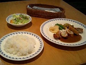 日替わりメニュー例（ロールカツ）