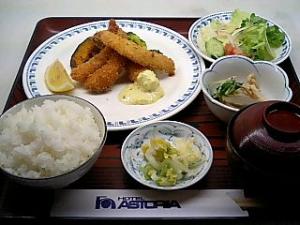 日替わりメニュー例（海老フライ）