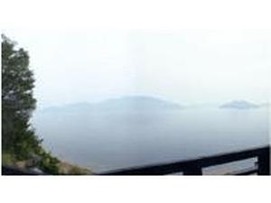 お部屋から多島美、夕焼けが眺められます。