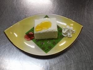 手作りスウィーツ『桃の香りのレアチーズケーキ』