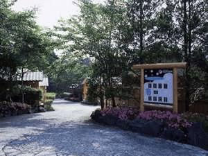 趣のある『さくらのお宿』の入口をぬけると和風の一戸建ての宿があらわれます