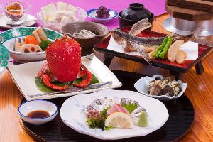 地元食材を使った料理　【日替りで料理内容は変わります。】