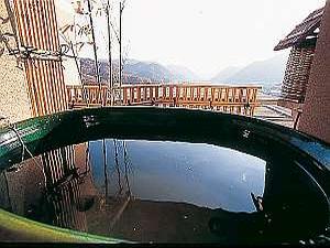 のどかな景色を望む客室露天