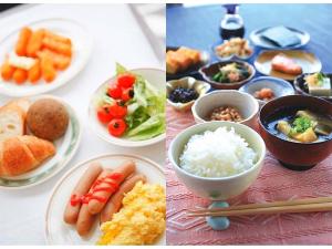 朝食バイキングは和洋メニューご用意しております