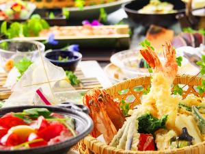 お好み食材５種をその場でチョイス★あつあつ天麩羅盛り合わせ♪