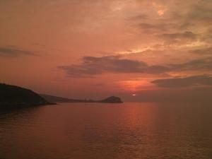 海に沈む夕陽