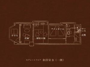 【モデレートフロア】 和洋室B（一例）