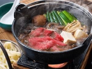 当館イチ押しの牛鍋　＊