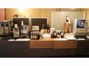 プラン特典のフリードリンクコーナー