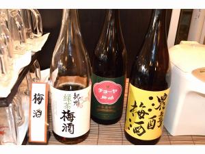 フリードリンクコーナー梅酒コーナー